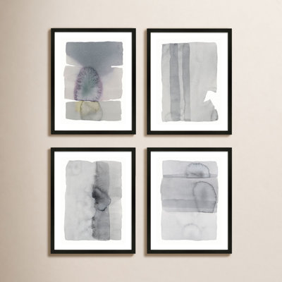 Gray on Gray 4-Piece Painting Set
