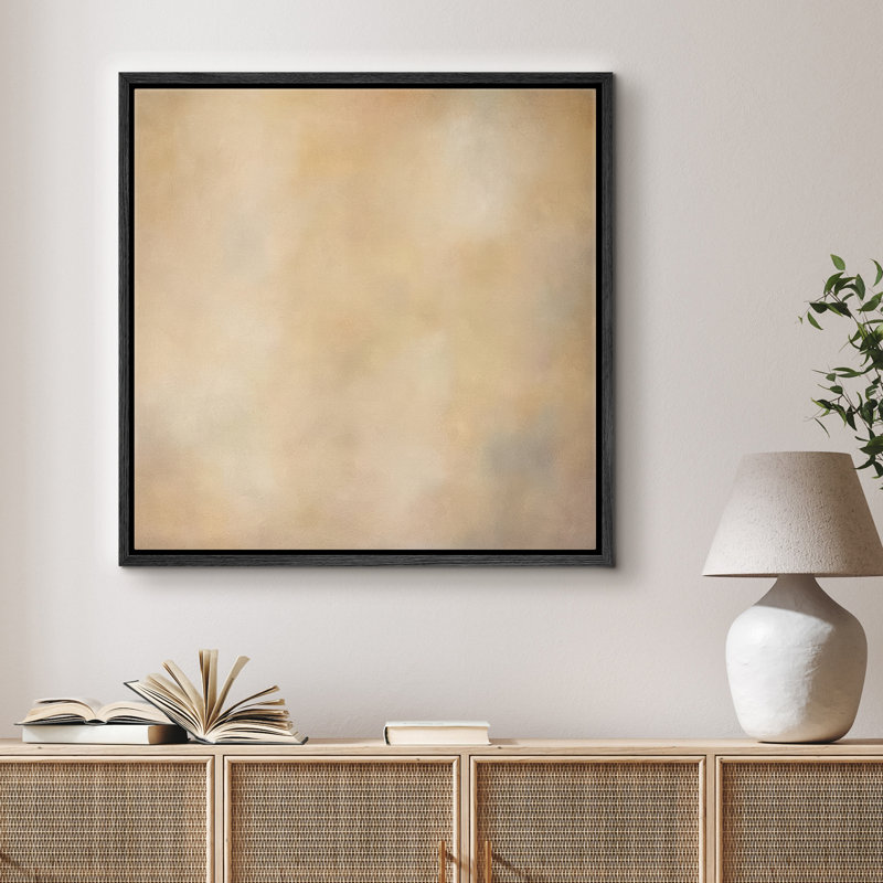 Reproduction d'art encadrée sur toile encadrée pour décoration de salon, H 24,8 po x l 24,8 po, Noir