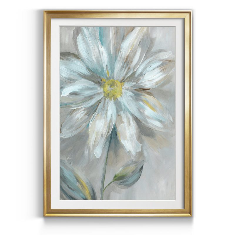 Simple Flower II - cadre photo, reproduction d'art sur papier, Doré, H 18,5 po x l 24,5 po x P 1,5 po