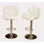 Tabourets de bar contemporain à hauteur réglable touffetés, ensemble de 2-941611886