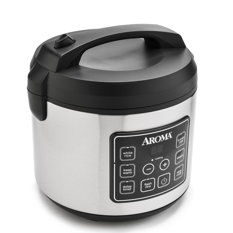 Aroma 5 Qt. Cool Touch Digital Slow Cooker, Food Steamer and Rice Cooker