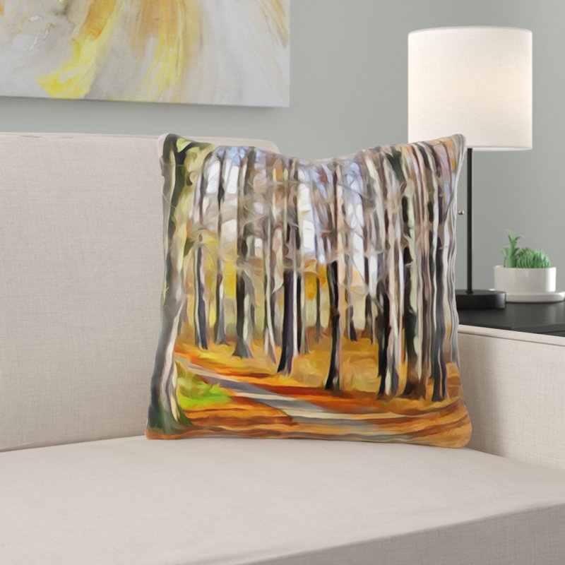 Housse et insert de coussin carré Dessie, Microsuède, Intérieur