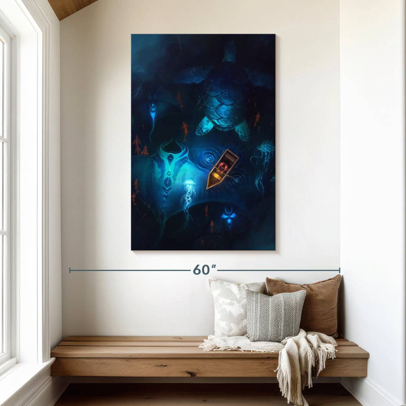 Kelan Night Fishing Adventure, 48" H x 32" W