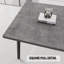 Table de salle à manger extensible rectangulaire avec 4 chaises, ensemble de table de salle à manger avec pieds en métal