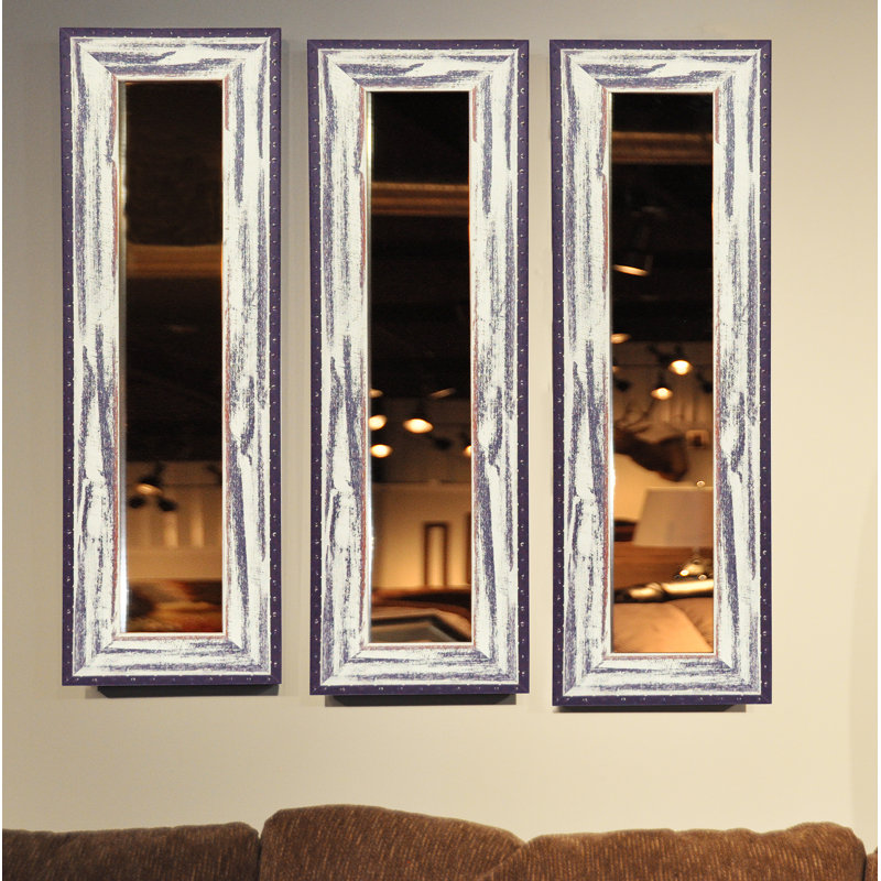 Letson Wood Flat Wall Mirror, 29.5" H x 11.5" W