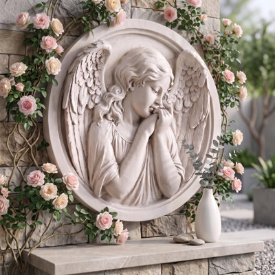 Angel Handmade Religious & Spiritual Wall Decor on Polyresin