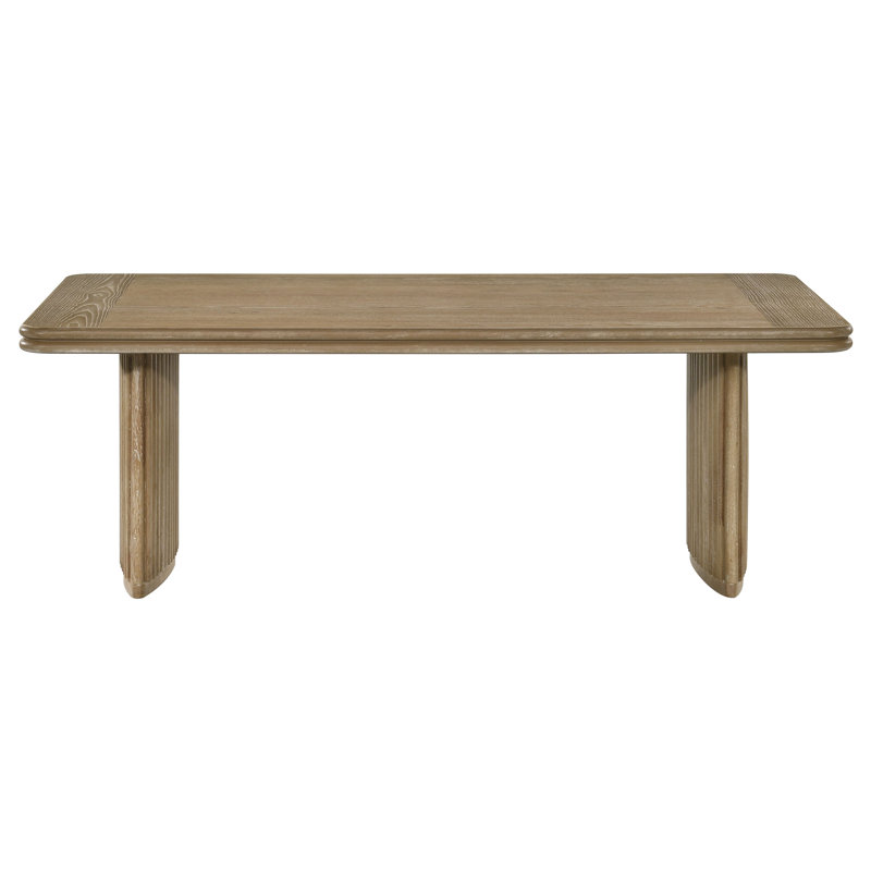 Osahon Rectangular Wood Coffee Table Distressed Light Brown