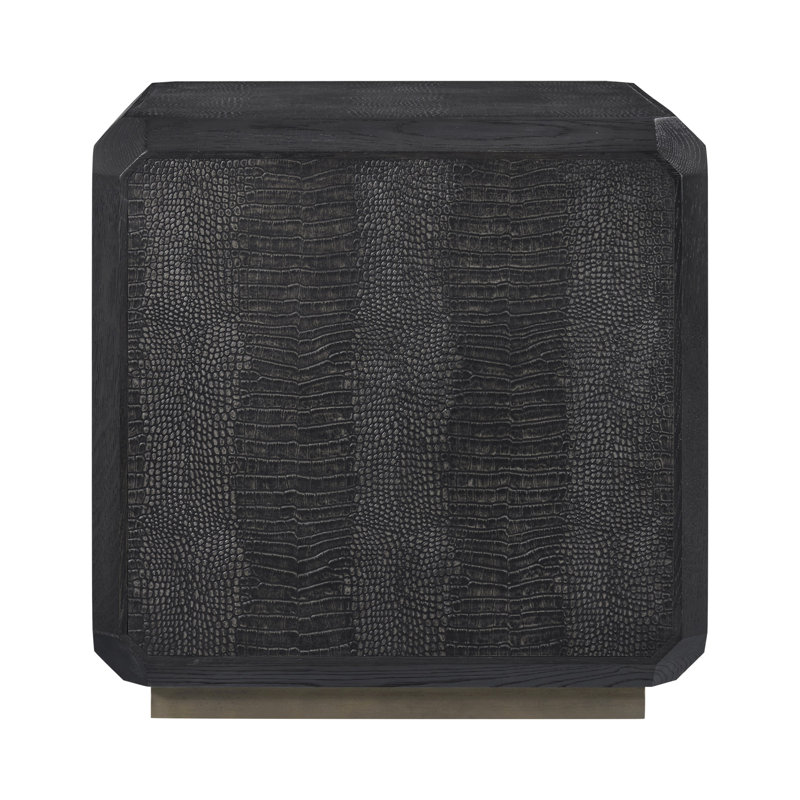 Spencer St. James Side Table, Dark Onyx