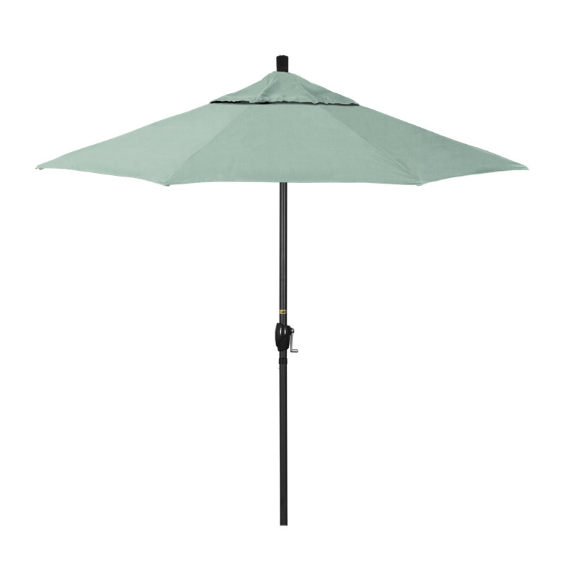 Parasol de marché 7,5', Sunbrella®, Noir, Toile Sunbrella® ara