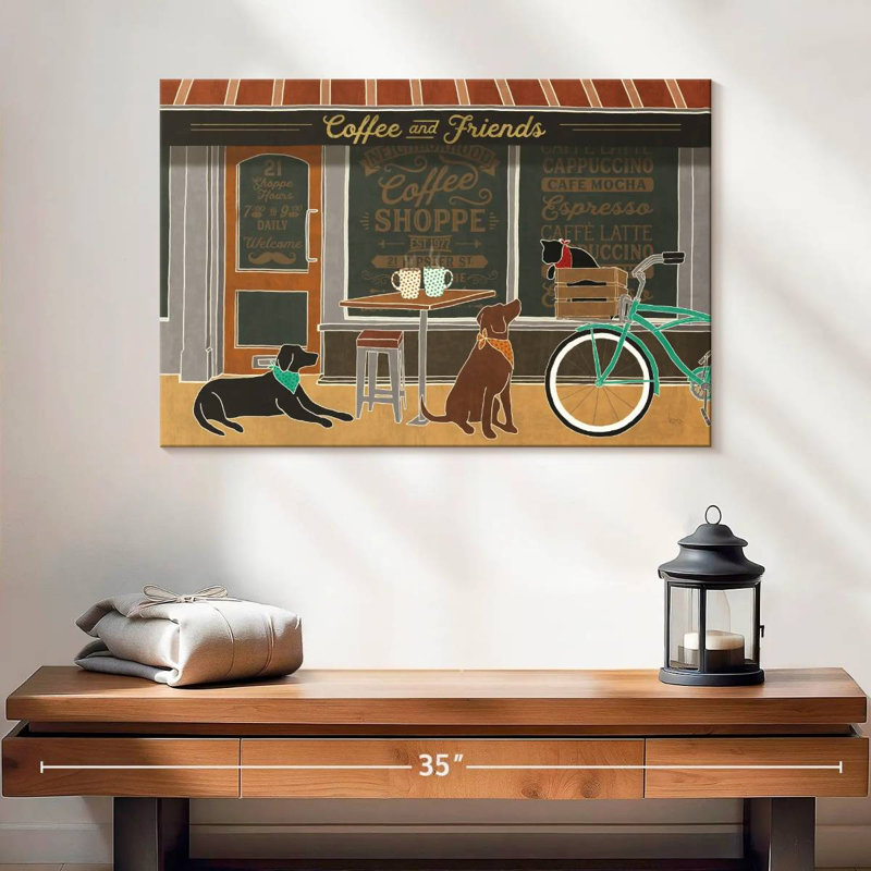 Yarlin Coffee And Friends I, H 16 po x l 24 po
