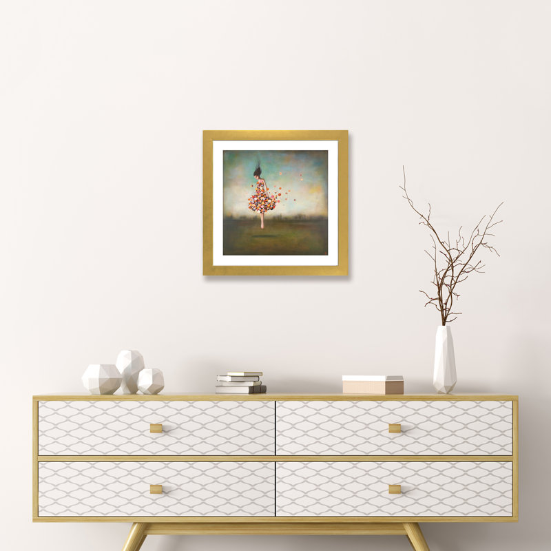 «Boundlessness in Bloom» par Duy Huynh - reproduction, H 24 po x l 24 po x p 1 po, Papier encadré doré