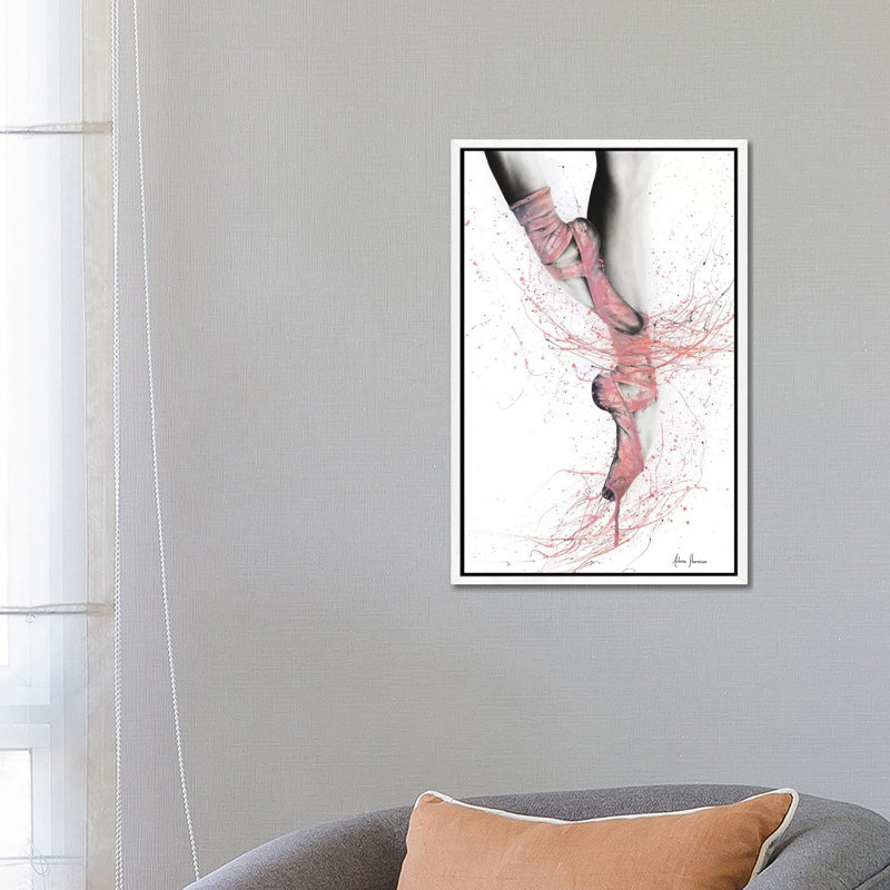 Old Shoes, New Dance by Ashvin Harrison - Print on Canvas, 66.04 cm H x 45.72 cm W, White Framed