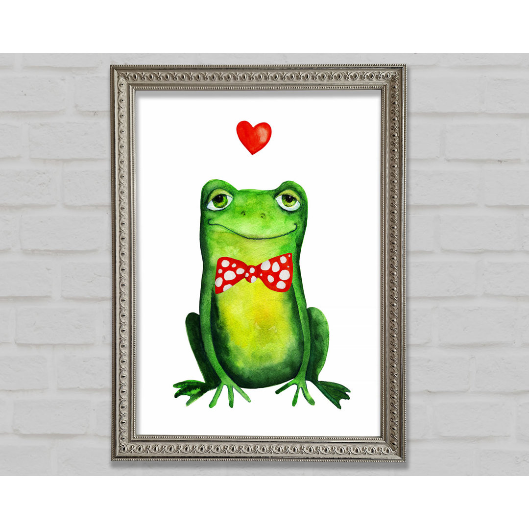 Frosch Liebe Gerahmter Druck