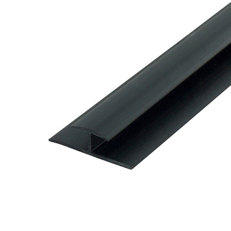 Moulure de séparation 1/4 po en PVC rigide | Pro Pack Plus, Noir, noir, noir, noir
