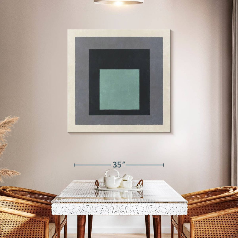 Muted Square Layers, 39" H x 39" W