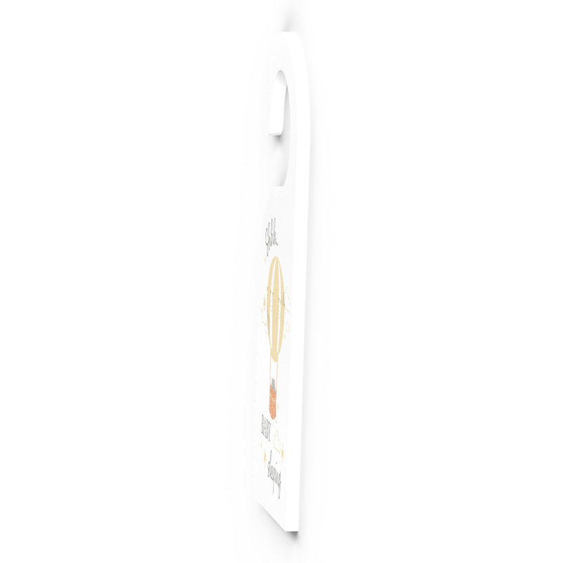 Nakke Text & Numbers Box Signs & Plaques, White/Yellow