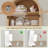 Arched Display Cabinet for Kitchen, 71'' Tall Storage Cabinet Bookcase with Glass Doors & Adjustable Shelves-2105854488