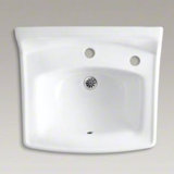 Greenwich Ceramic 21" Wall Mount Bathroom Sink with Overflow