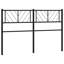 Vidaxl Metal Replace Headboard Black 156X90 Cm