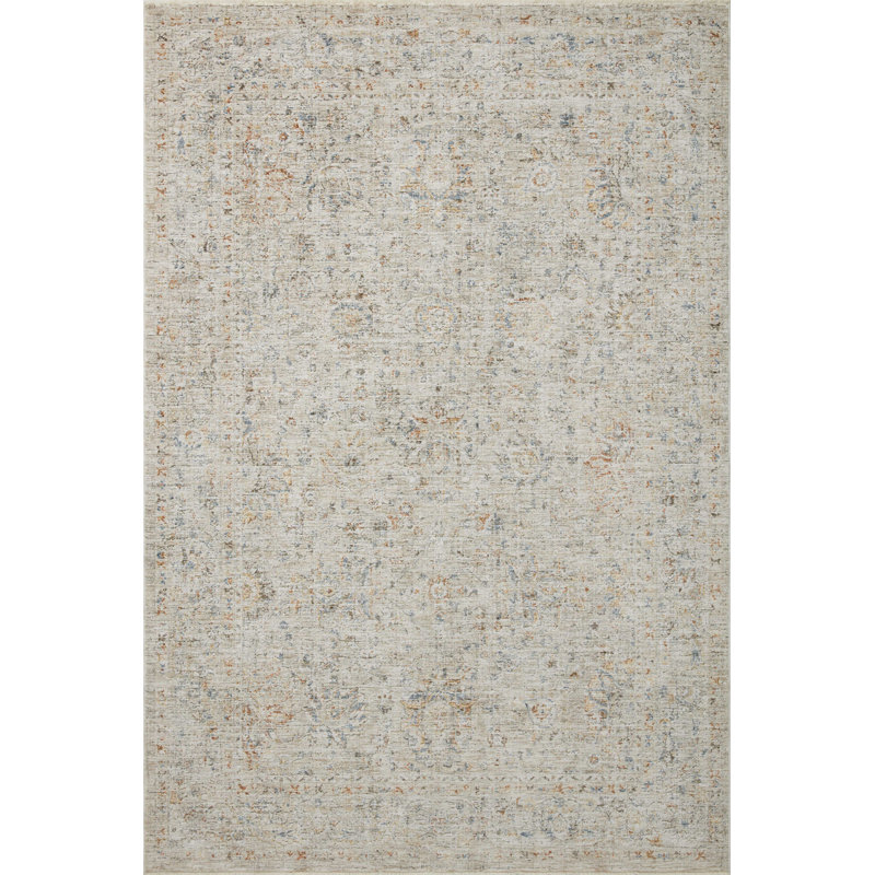 Amber Lewis x Loloi Honora Bone / Multi Area Rug, Rectangle 2' x 3'4"