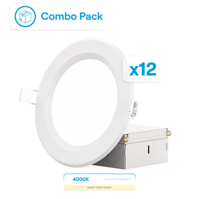Ensemble de 4 lumières à DEL encastrées Infibrite Thin