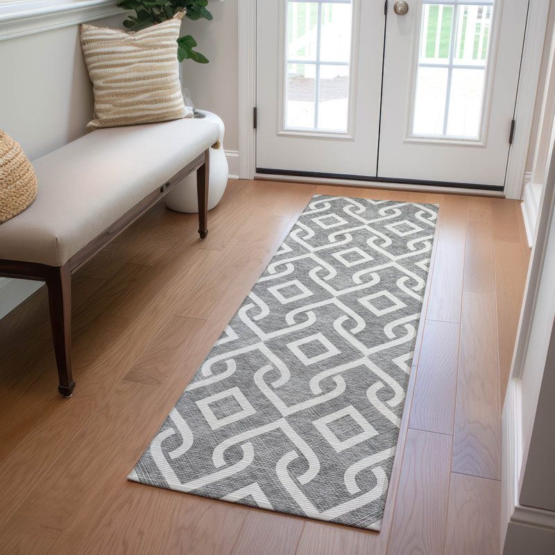 Tapis intérieur / extérieur Michaella, Tapis de couloir 2 pi 3 po x 7 pi 6 po