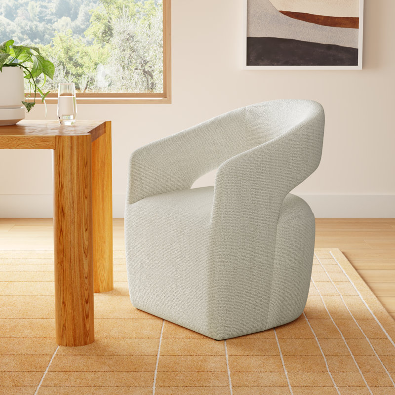 Camino Performance Fabric Rolling Arm Chair
