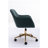 Modern Teddy Fabric Adjustable Height Swivel Stool - Green