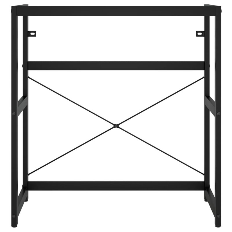 Guntor 790mm Single Bathroom Vanity with Drop In Basin, Black