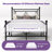 Ajayceon Metal Platform Bed Frame With Vintage-Style Headboard And Footboard-359913784-357881626
