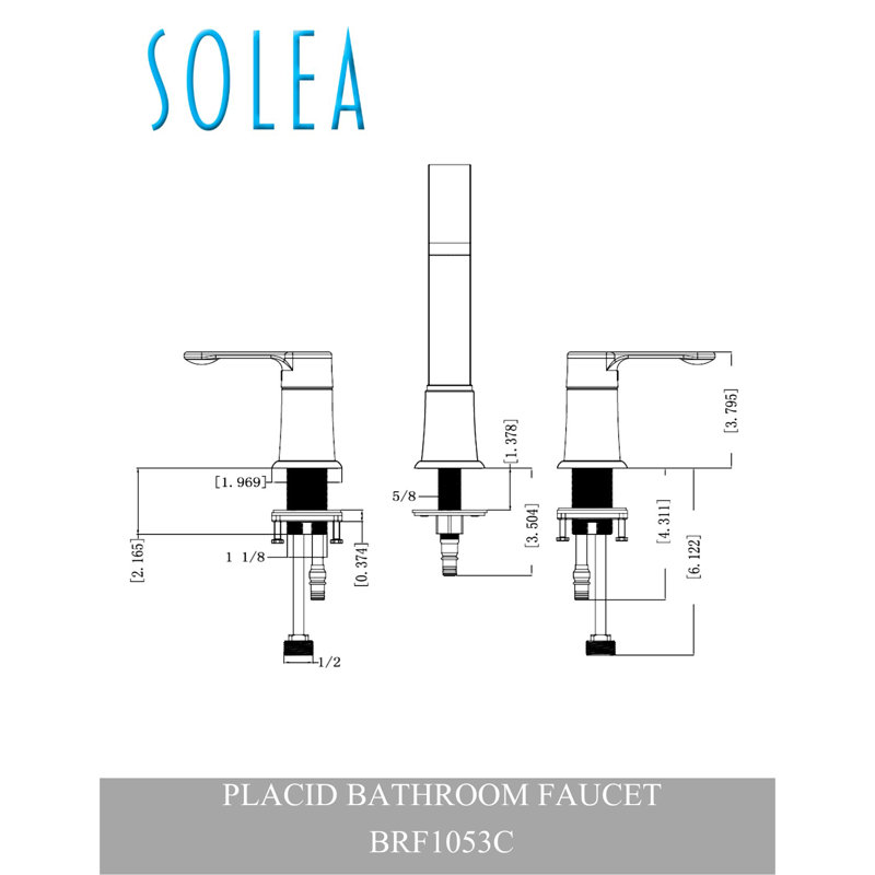 Placid 2-handle Bathroom Faucet
