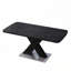 Table de salle à manger extensible carrée avec base en métal Assemblage facile et capacité de charge élevée-1865862867