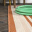 Tapis orange / crème James-367811146