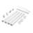 Mini Split Line Set Cover 3-inch W 15.8Ft L, PVC Decorative Pipe Line Cover For Air Conditioner with 4 Straight Ducts & Full Components Easy to Install, Paintable for Heat Pumps, White