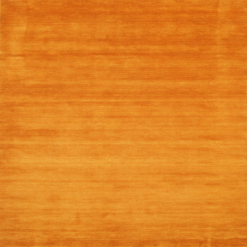 Tapis contemporain orange, Carré 6 pi