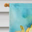 Orchidées dans le drapeau de la maison à l'aquarelle