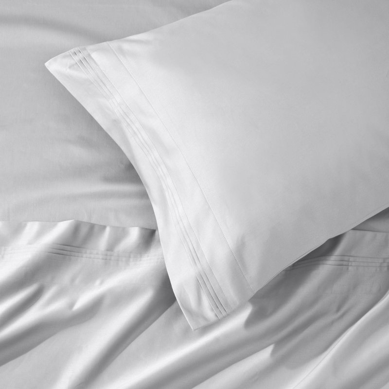 1000 Thread Count 100% Egyptian Cotton Deep Pocket Sheet Set, Platinum, Queen