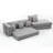 Preez Folding Convertible Upholstered Sleeper Sectional Sofa-111681517