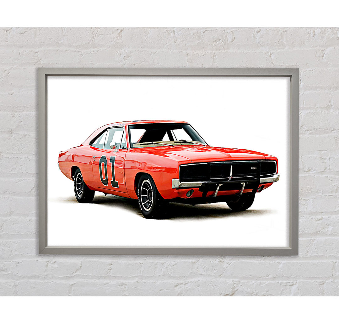 Dukes Of Hazzard - Einzelner Bilderrahmen Kunstdrucke auf Leinwand