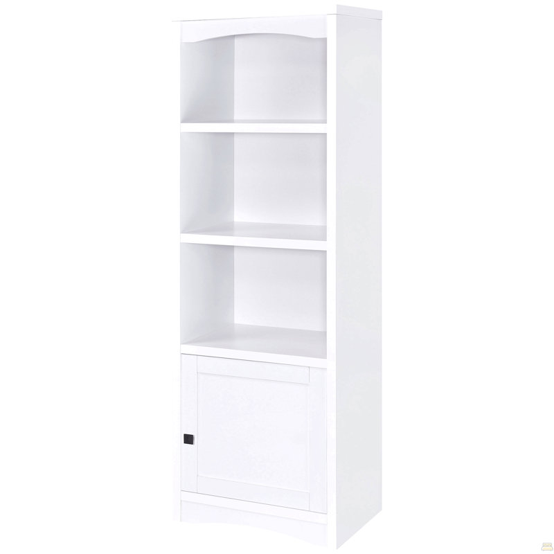 3-Shelf Engineered Wood Media Tower, White