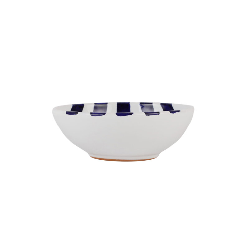 Bol à céréales AmalFitana, Blanc / cobalt