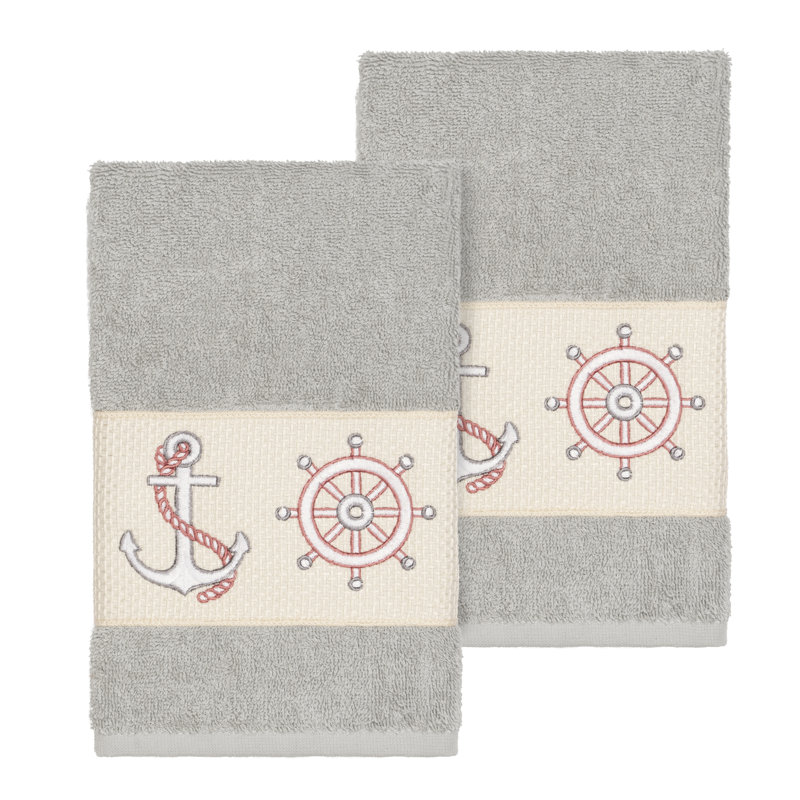 Easton Turkish Cotton Hand Towel, Light Gray