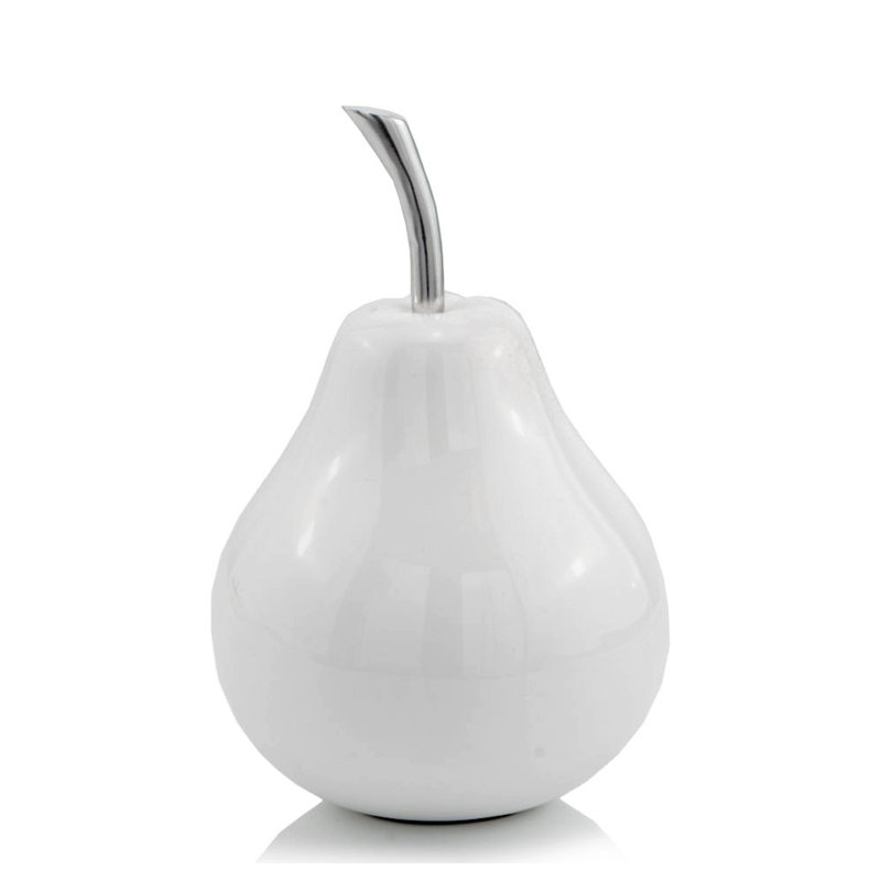 Annebeth Pera Blanco poire, Blanc, H 9 po x l 6 po x P 6 po
