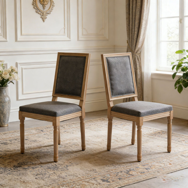 Ensemble de chaises de salle à manger, Gris