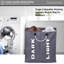 Double Compartment Large Fabric Laundry Basket With Handles (Dark Grey)