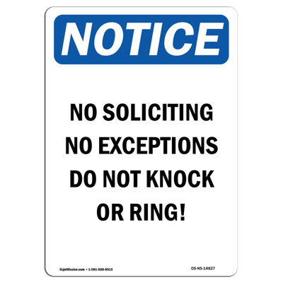 No Soliciting No Loitering No Sign