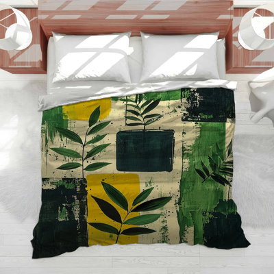 Leaves Bedding Nature Comforter Modern