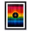 Vinyl Record Colour Field - Single Picture Frame Print on Wood-2080284503-2080284496