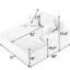 51 pouces compacts pour petits appartements, fonctionnels dans de grands appartements, de couleur rose et noire, assemblage simple, plusieurs scénarii de vie, avec un style minimaliste moderne, agencement de couleur blanche, rapide