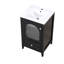 Meuble-lavabo moderne avec lavabo, armoire de rangement avec porte en verre à fermeture douce et tiroir-38666023
